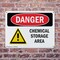 Signmission Chemical Storage Area Danger Sign, Plastic, 10in W x 7in L, 2PK OS-2PACK-DS-P-710-L-1061 - alternate 8